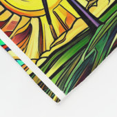 Zonne- en windenergie fleece deken (Hoek)