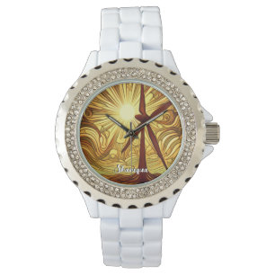Zonne- en windenergie horloge