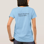 Zonne- en windenergie, Power_Women's Shirt (Achterkant)