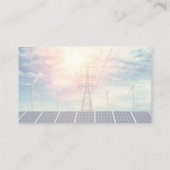 Zonne- en windenergie | QR Scan Code Visitekaartje (Achterkant)