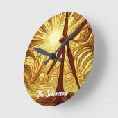 Zonne- en windenergie ronde klok (Hoek)