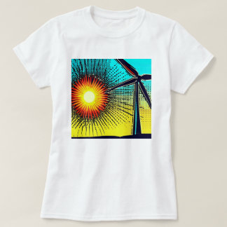 Zonne- en windenergie t-shirt