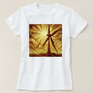 Zonne- en windenergie t-shirt