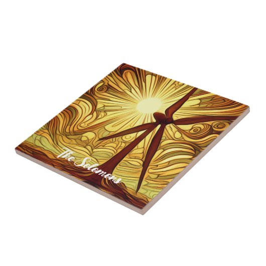 Zonne- en windenergie tegeltje (Zijkant)