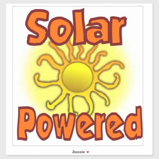 Zonne-energie 14x14 sticker (Vel)