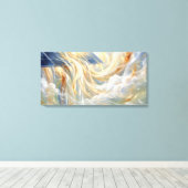 Zonne-energie Abstracte Kunst Clean Tech Kantoor D Canvas Afdruk (Insitu (Houten vloer))