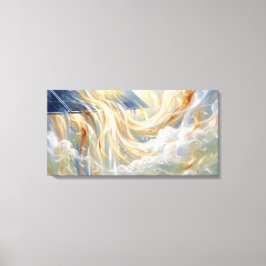 Zonne-energie Abstracte Kunst Clean Tech Kantoor D Canvas Afdruk
