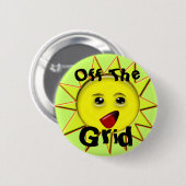 Zonne-energie Buttonnen Ronde Button 5,7 Cm (Voorkant /achterkant)