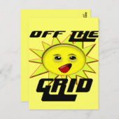 Zonne-energie-cadeaus en T-shirt voor speciale pro Briefkaart (Voorkant / Achterkant)