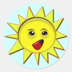 Zonne-energie-cadeaus en T-shirt voor speciale pro Ronde Sticker