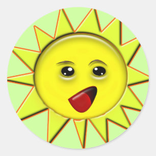 Zonne-energie-cadeaus en T-shirt voor speciale pro Ronde Sticker