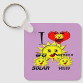 Zonne-energie-cadeaus en T-shirt voor speciale pro Sleutelhanger (Voorkant)
