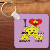 Zonne-energie-cadeaus en T-shirt voor speciale pro Sleutelhanger (Voorkant)
