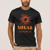 Zonne-energie Energie Hernieuwbare klimaatverander T-shirt (Voorkant)