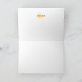 Zonne-energie Feestdagen Kaart (Binnen)