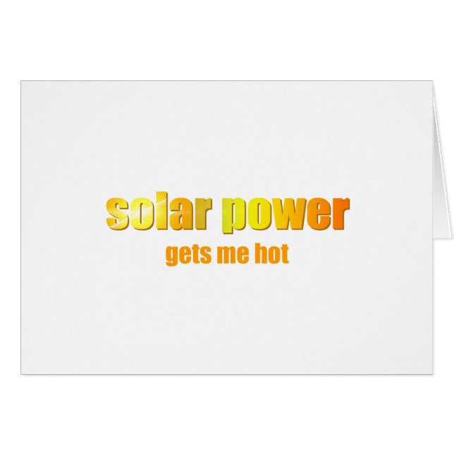 Zonne-energie heet! (Voorkant Horizontaal)