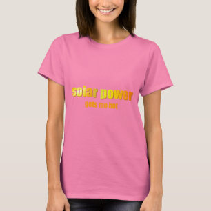 Zonne-energie heet! Donkere Shirten T-shirt