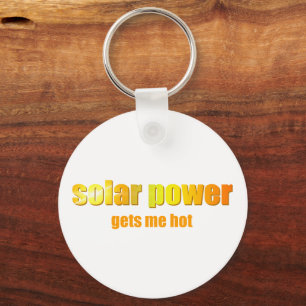 Zonne-energie heet! sleutelhanger