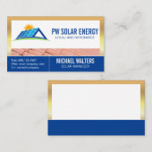 zonne-energie | Home Tech Logo Visitekaartje (Voorkant / Achterkant)