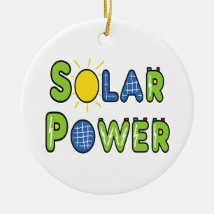 Zonne-energie Keramisch Ornament