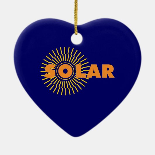 Zonne-energie Keramisch Ornament (Achterkant)