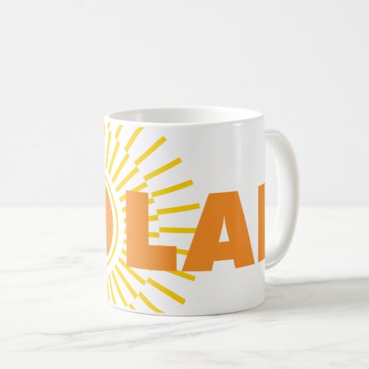 Zonne-energie Koffiemok (Voorkant rechts)