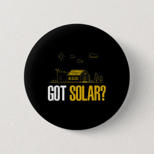 Zonne-energie kreeg zonnepanelen Grappige zonne-en Ronde Button 5,7 Cm