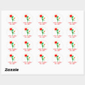 Zonne-energie maakt me heet! ronde sticker (Vel)