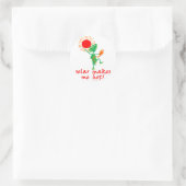 Zonne-energie maakt me heet! ronde sticker (Tas)
