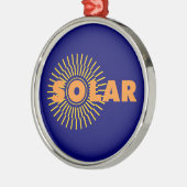 Zonne-energie Metalen Ornament (Links)