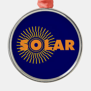 Zonne-energie Metalen Ornament