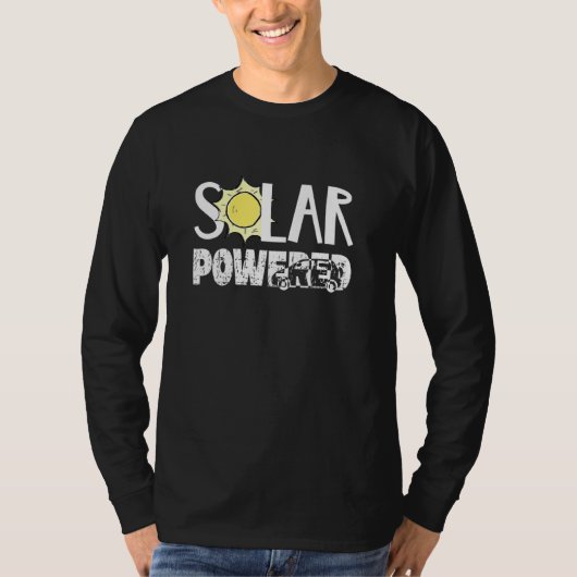 Zonne-energie omgekeerd fotovoltaïsch klimaat t-shirt (Voorkant)