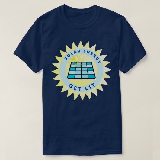 Zonne-energie ontstoken t-shirt (Design voorkant)
