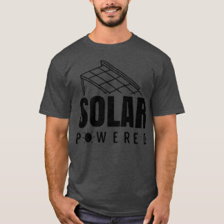Zonne-energie op zonne-energie met hernieuwbare zo t-shirt