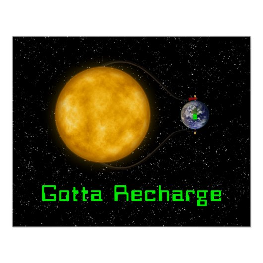 Zonne-energie -  perfect poster (Voorkant)