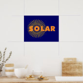 Zonne-energie Poster (Keuken)