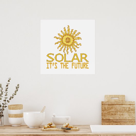 Zonne-energie Poster (Keuken)