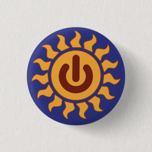 Zonne-energie Ronde Button 3,2 Cm