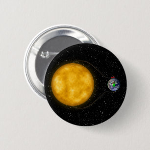 Zonne-energie - ronde button 5,7 cm