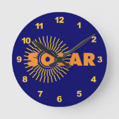 Zonne-energie Ronde Klok (Voorkant)