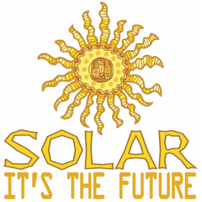 Zonne-energie Staand Fotobeeldje (Voorkant)