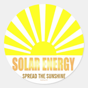 Zonne-energie Verspreid de Sunshine Sticker