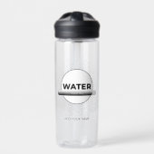 Zonne-energie waterfles quote | Aangepaste naam (Voorkant)
