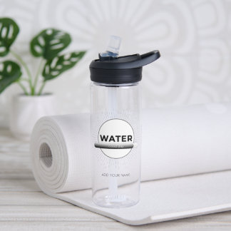 Zonne-energie waterfles quote | Aangepaste naam