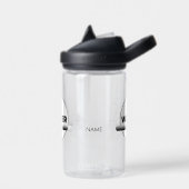 Zonne-energie waterfles quote | Aangepaste naam (Links)