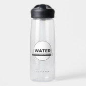 Zonne-energie waterfles quote | Aangepaste naam (Voorkant)
