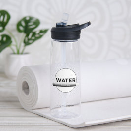 Zonne-energie waterfles quote | Aangepaste naam