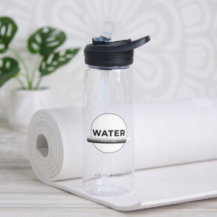 Zonne-energie waterfles quote Aangepaste naam