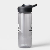 Zonne-energie waterfles quote | Aangepaste naam (Links)