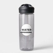 Zonne-energie waterfles quote | Aangepaste naam (Voorkant)